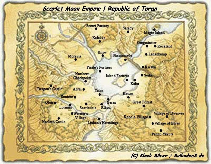 Suikoden 1-Regionskarte